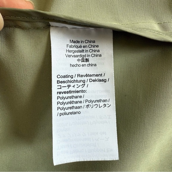 J Crew Green Double-breasted raincoat size MP - Picture 14 of 16
